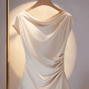 Solid Loose Collar Shirt